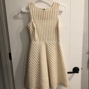 Guess Ivory & Gold Cocktail Dress Size 0